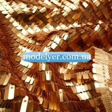 Ткань Пайеточная палочка (золото)